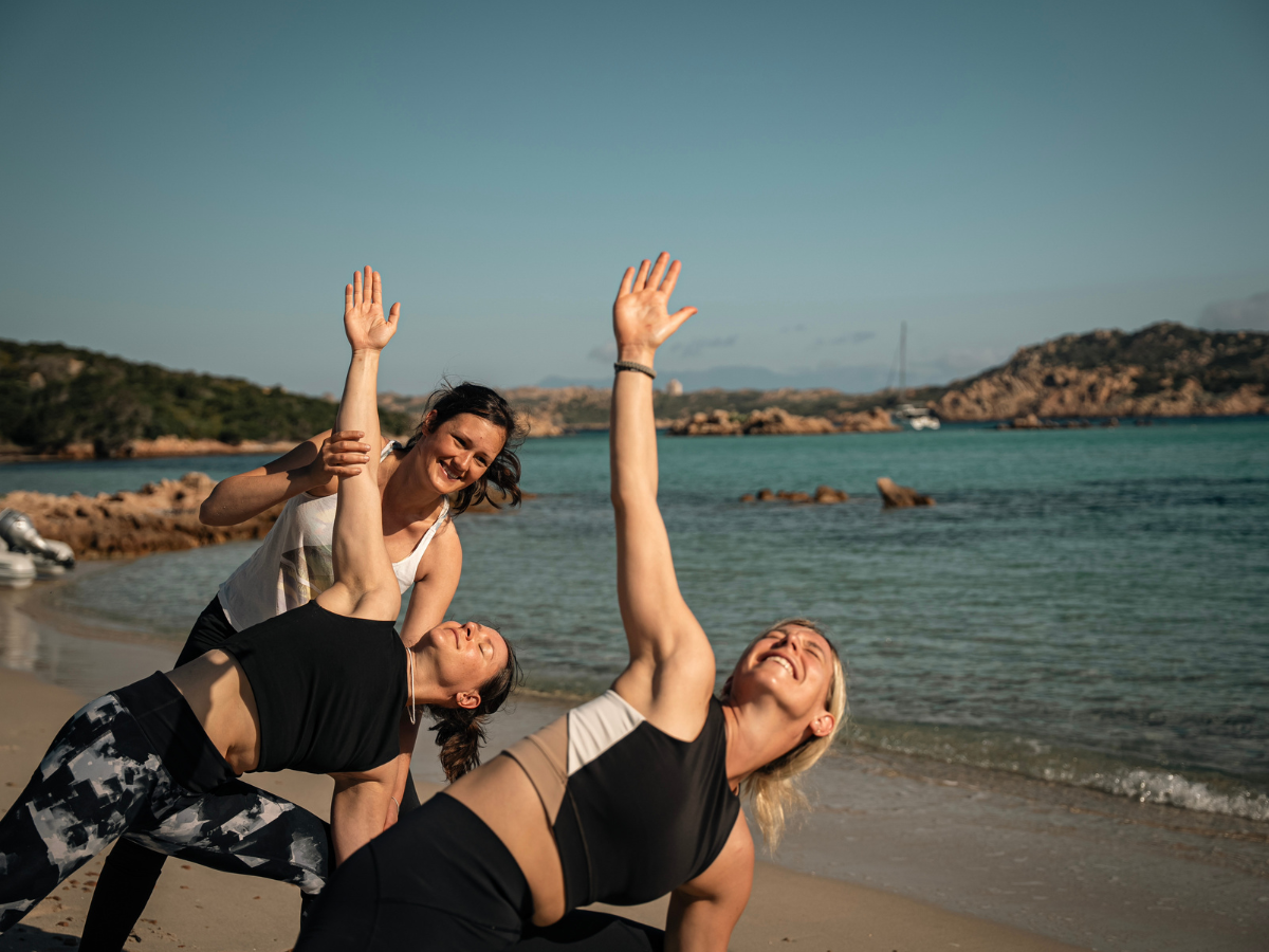 Yoga am Strand